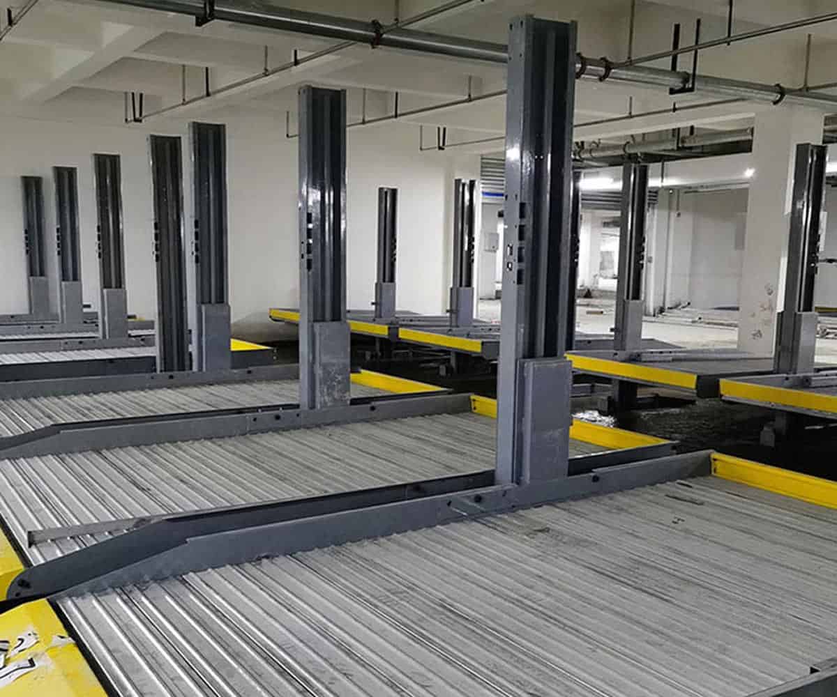 二層簡易升降類立體停車場改造